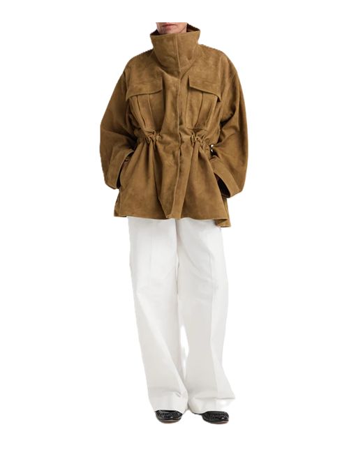 sculptural suede jacket | sage Róhe | 420-11-414343_402 SAGE